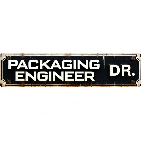 Packaging Dr Engineer Quote Tin Signs 16*4 Inches "Packaging Engineer Dr" Office, Garage, Bedroom Decor Unique Wall Decor, Outdoor Sign, Mens Wall Decor