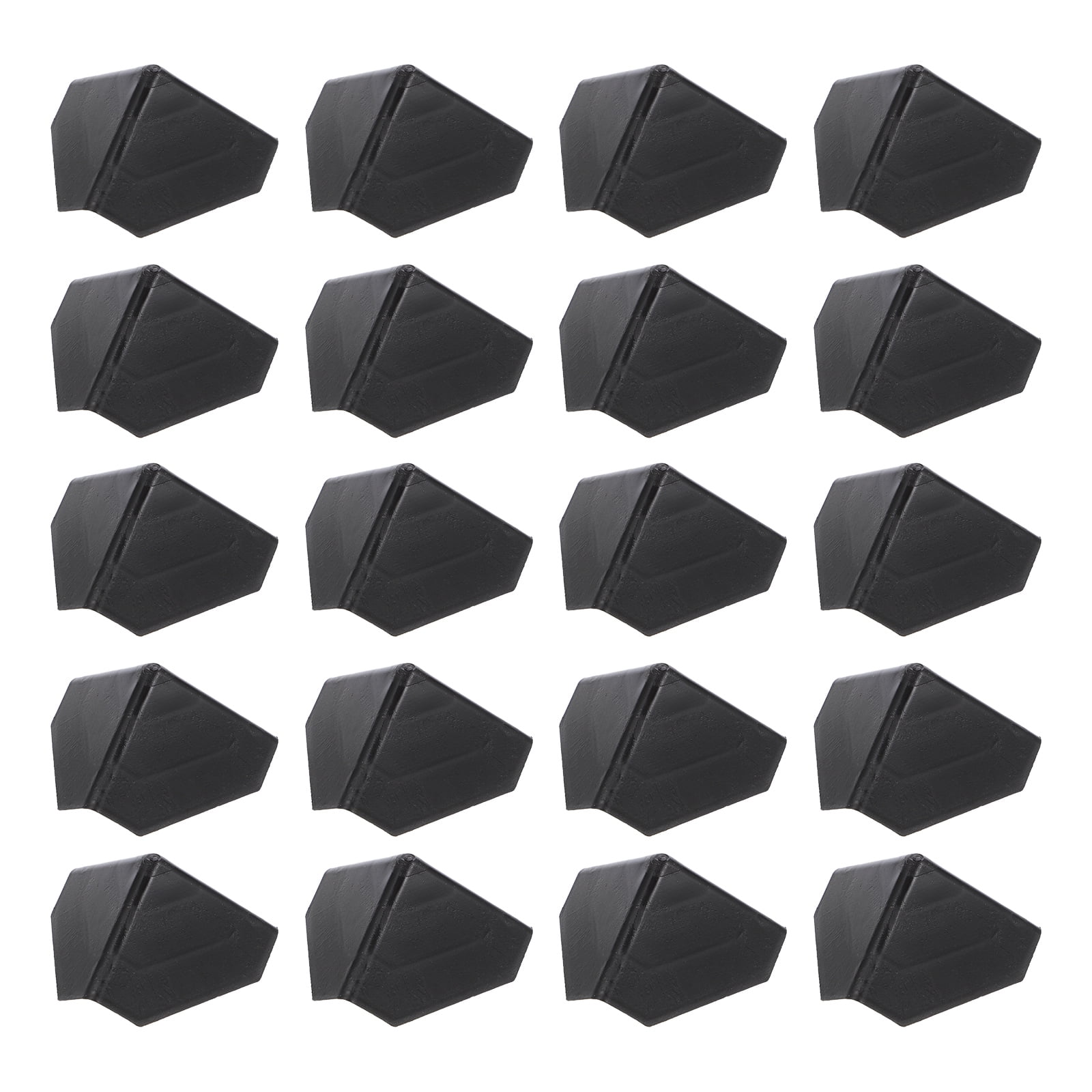 ETEREAUTY 200Pcs Case Carton Corner Guards Black Lightweight Protective Edges for Shipping Boxes