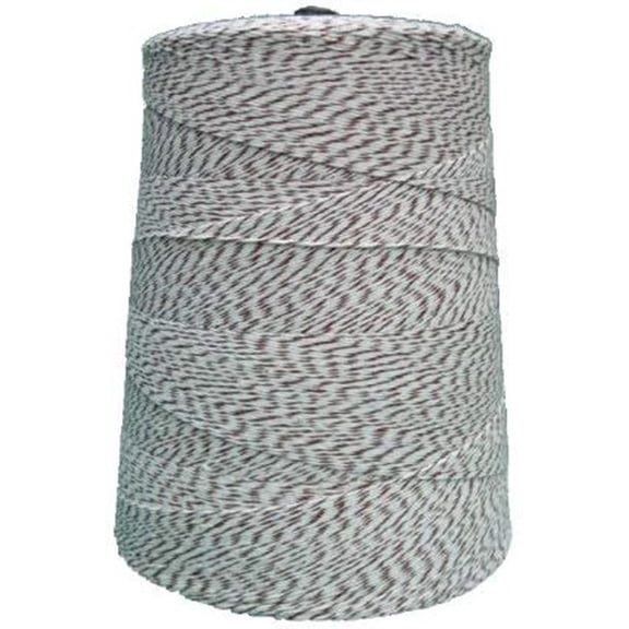 Packaging Twine, 4 Ply, Brown and White. 2 lb Cone, 3,360 Yards