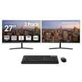 thumbnail image 1 of Packard Bell airFrame 27" Monitor, 1080p FHD, 2-Pack, HDMI/VGA, VESA Mount, 1 of 5