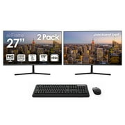 Packard Bell airFrame 27" Monitor, 1080p FHD, 2-Pack, HDMI/VGA, VESA Mount