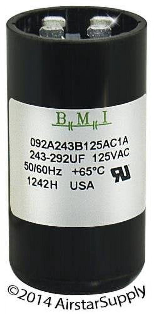 Packard PMJ243 Motor Start Capacitor. 243-292 MFD UF / 110-125 VAC