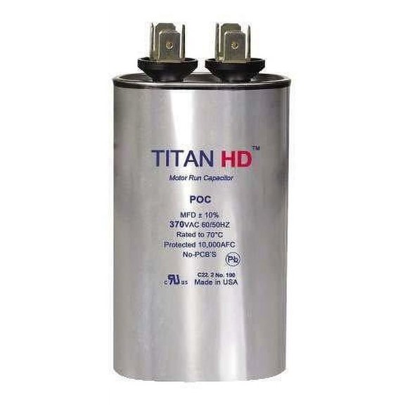Packard POCF5A TITAN HD Run Capacitor 5 MFD 440/370 Volt Oval