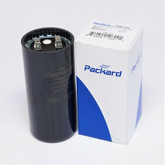 Packard PRMJ108 Motor Start Capacitor. 108-130 MFD UF / 330 VAC