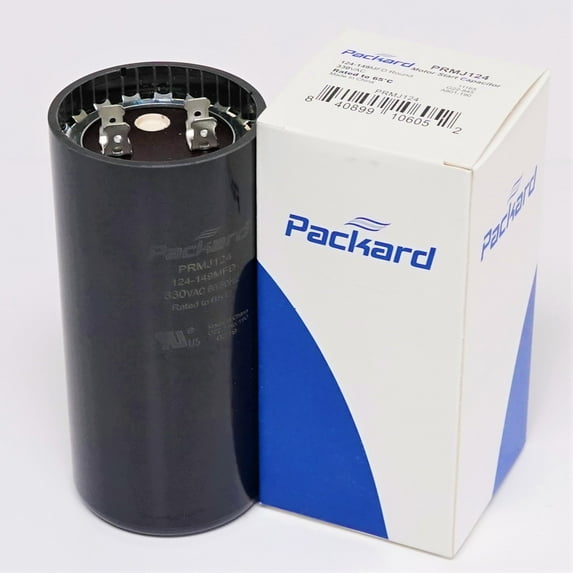 Packard PRMJ124 Motor Start Capacitor. 124-149 MFD UF / 330 VAC