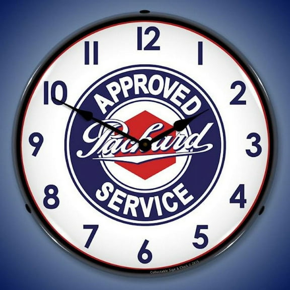 Packard Wall Clock, Lighted