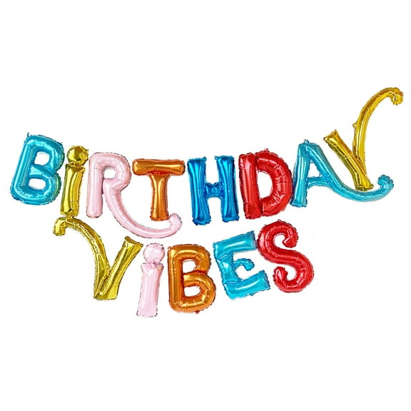 Packed Party Birthday Vibes Balloon Banner