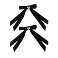 thumbnail image 1 of Packed Party Black Velvet Hair Bows, 2 Hair Clips, 1 of 5