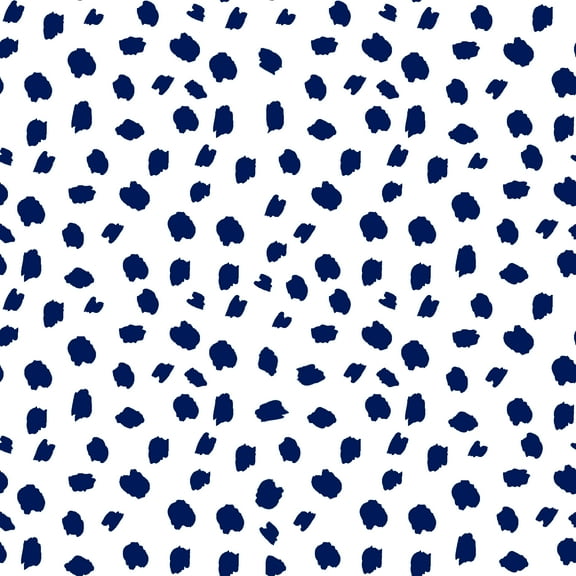 Packed Party Blue Polka Dot Spot The Fun Peel And Stick Vinyl Wallpaper, 216-in by 20.5-in, 30.75 sq. ft.