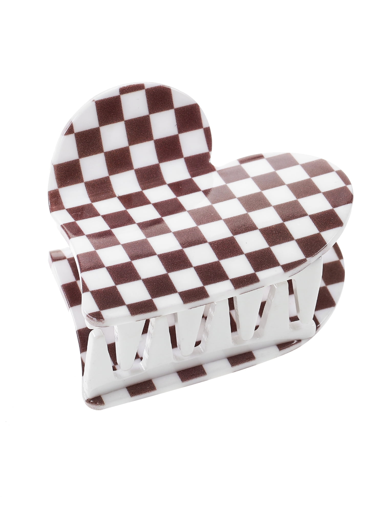 Packed Party Check This Checkered Heart Claw Clip