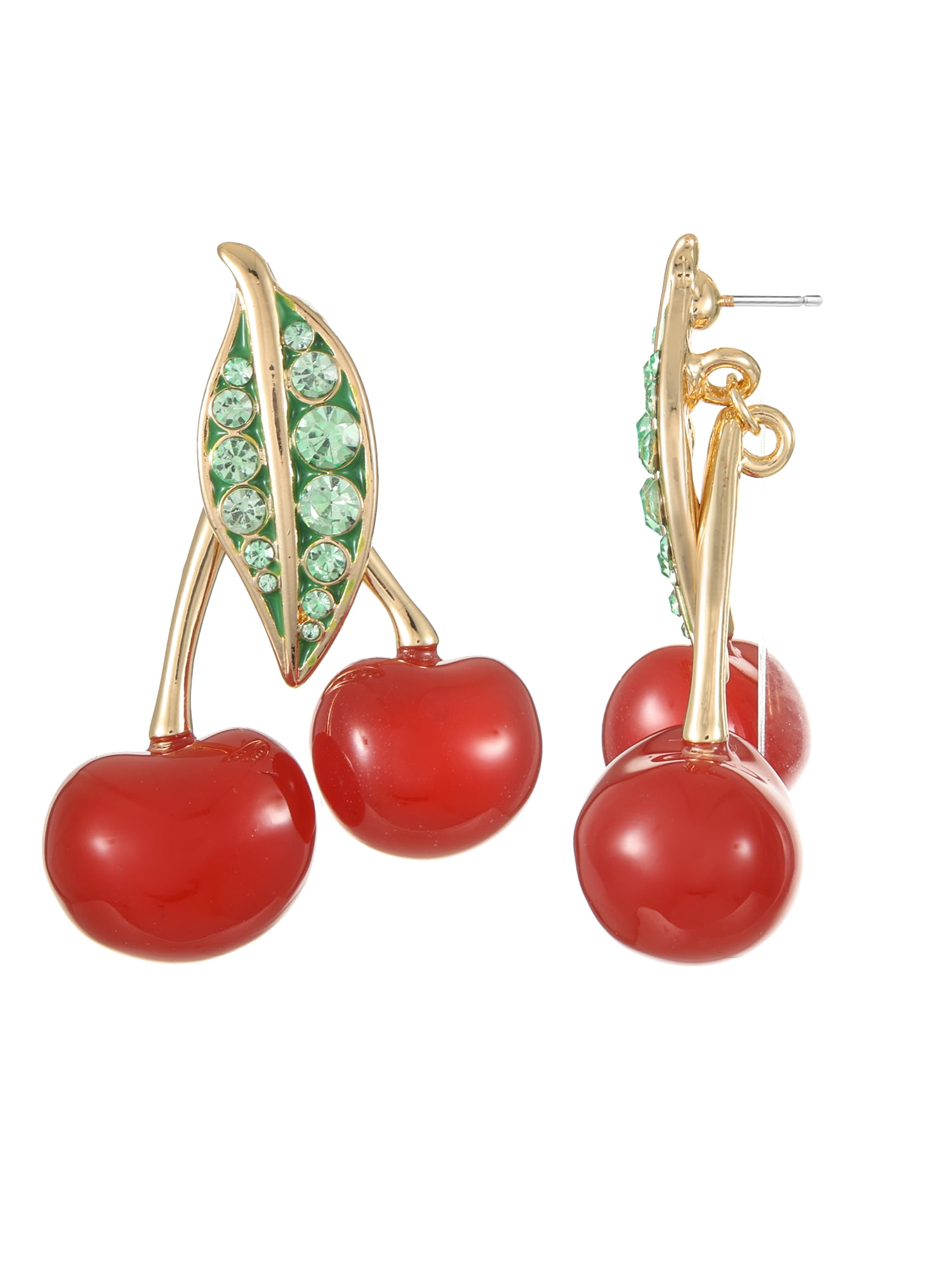 Packed Party Cherry Drop Earrings, 1 Pair