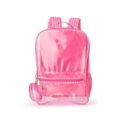 Packed Party Girls' Clear Check Me Out Backpack, Pink Gingham