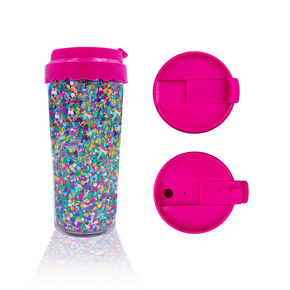 Second Life Marketplace - Plastic To Go Cup Coffee Tumbler BUBBLEGUM (Boxed)