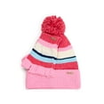 thumbnail image 1 of Packed Party Cozy Stripes Chenille Hat and Gloves Set, Pink, 1 of 7