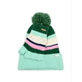 thumbnail image 1 of Packed Party Cozy Stripes Chenille Hat and Gloves Set, Green, 1 of 7