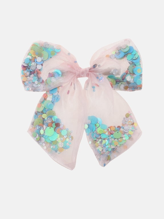 Confetti Bow Shakeable Hair Clip, 1 Piece