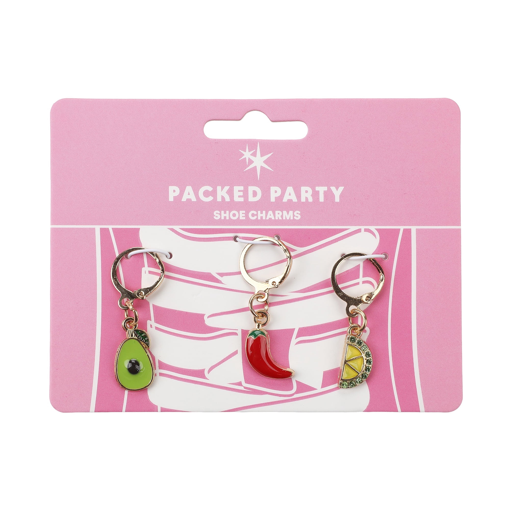 Packed Party Cool & Spicy Shoe Charm Set (3 Piece)