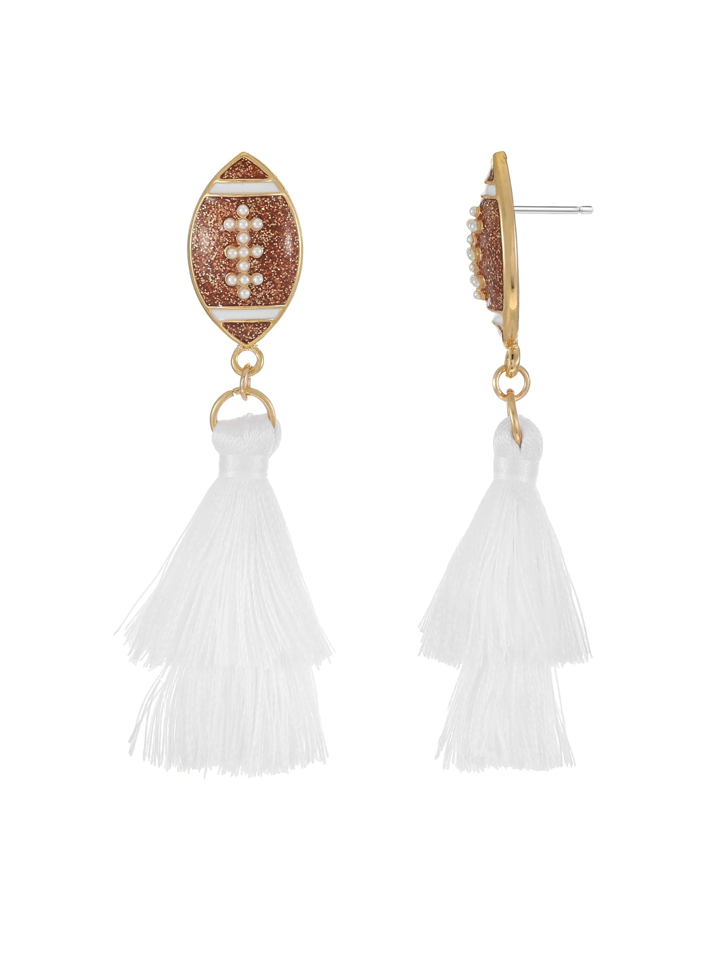 Football Fringe Earrings