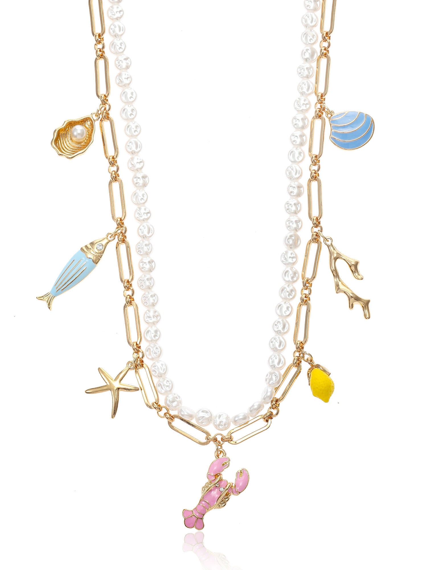 Fresh Catch Layered Necklace, 1 Piece