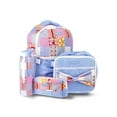 thumbnail image 1 of Packed Party Girls 17" Patchwork 4-Piece Backpack Set, Blue, 1 of 4