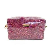Packed Party Glitz & Glam Pink Glitter Cosmetic Bag, 8L x 4.5H x 3W Model PP436-G2