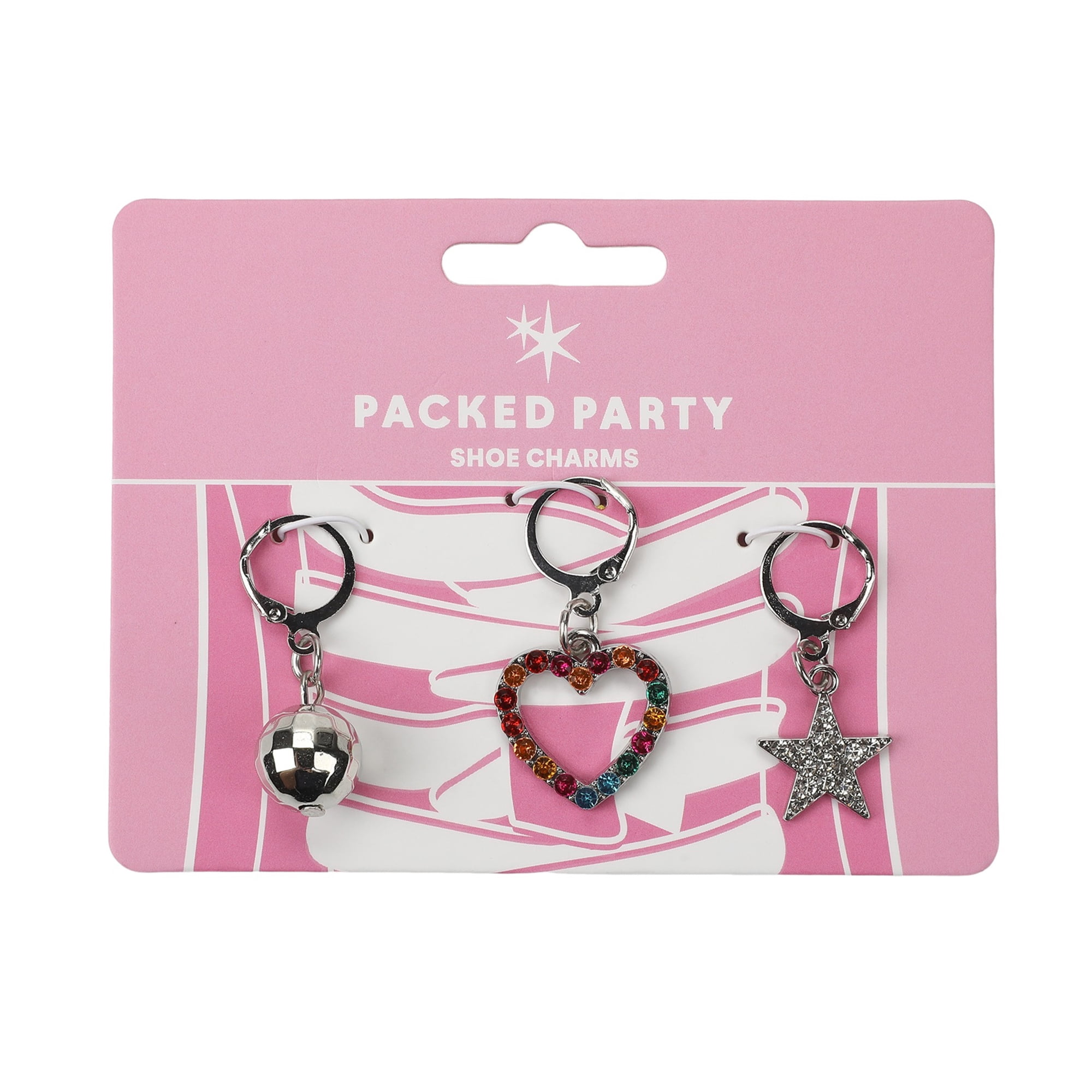 Packed Party Glitz & Glam Shoe Charm Set (3 Piece)