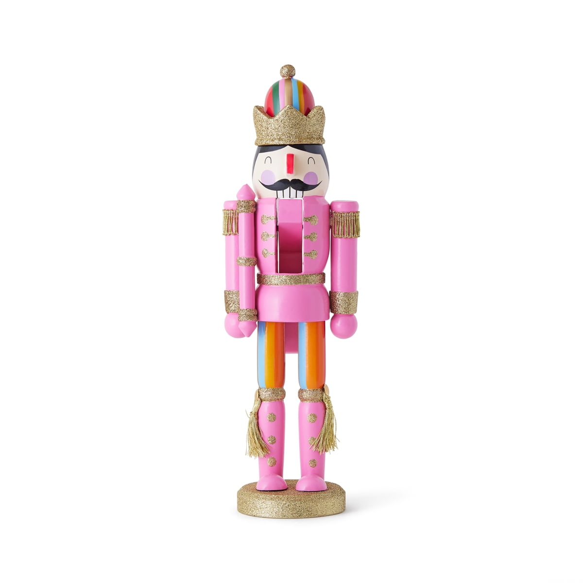Packed Party "Go Nuts" Pink and Gold Nutcracker Holiday Decoration