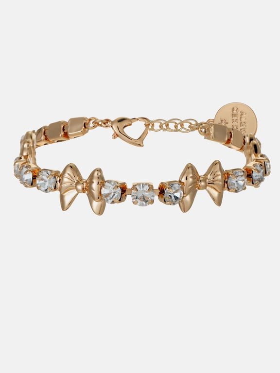 Gold Jeweled Bow Bracelet, 1 Piece