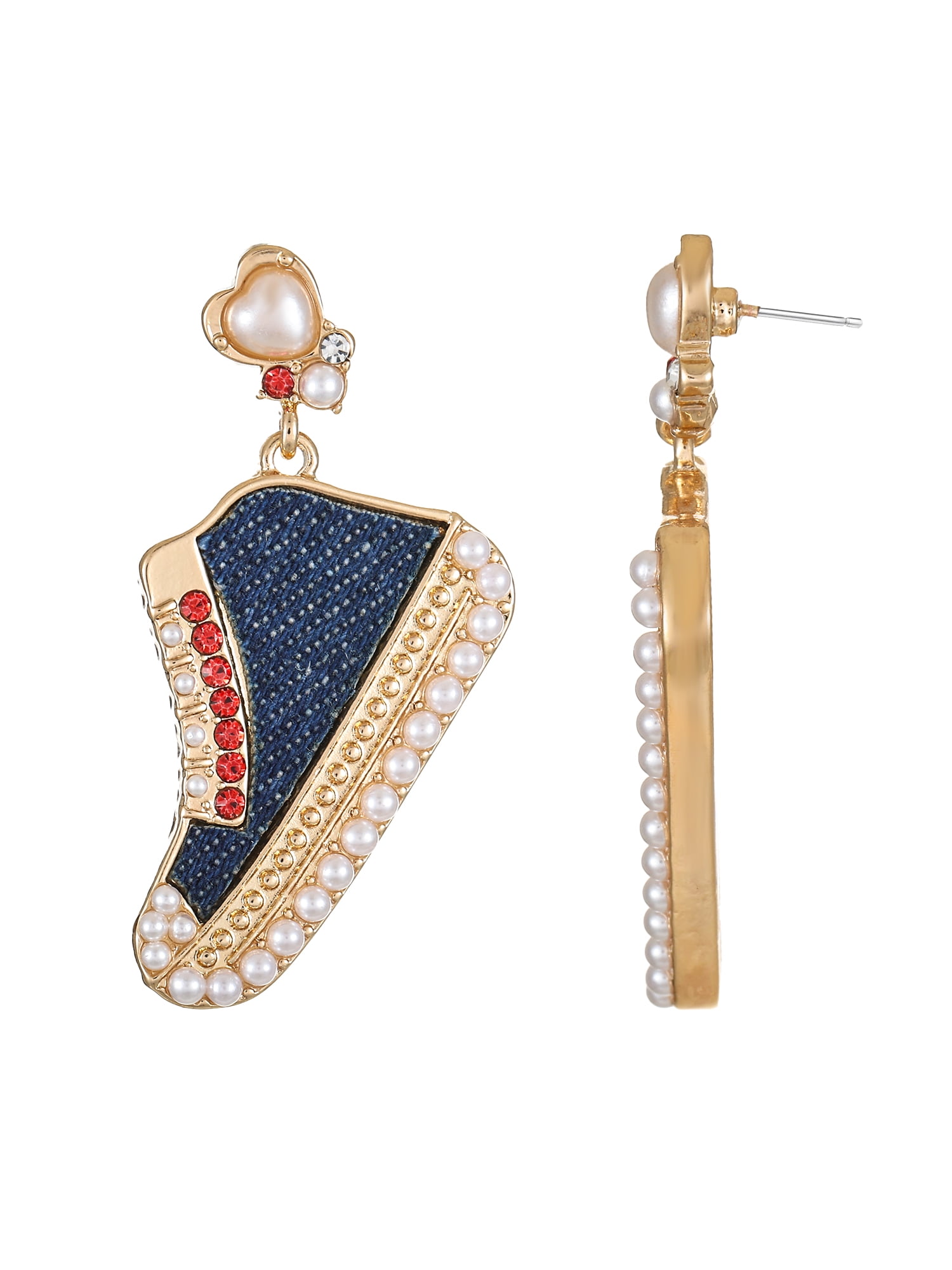 Packed Party Goldtone Just Kickin It Earrings, Female, 1 Pair