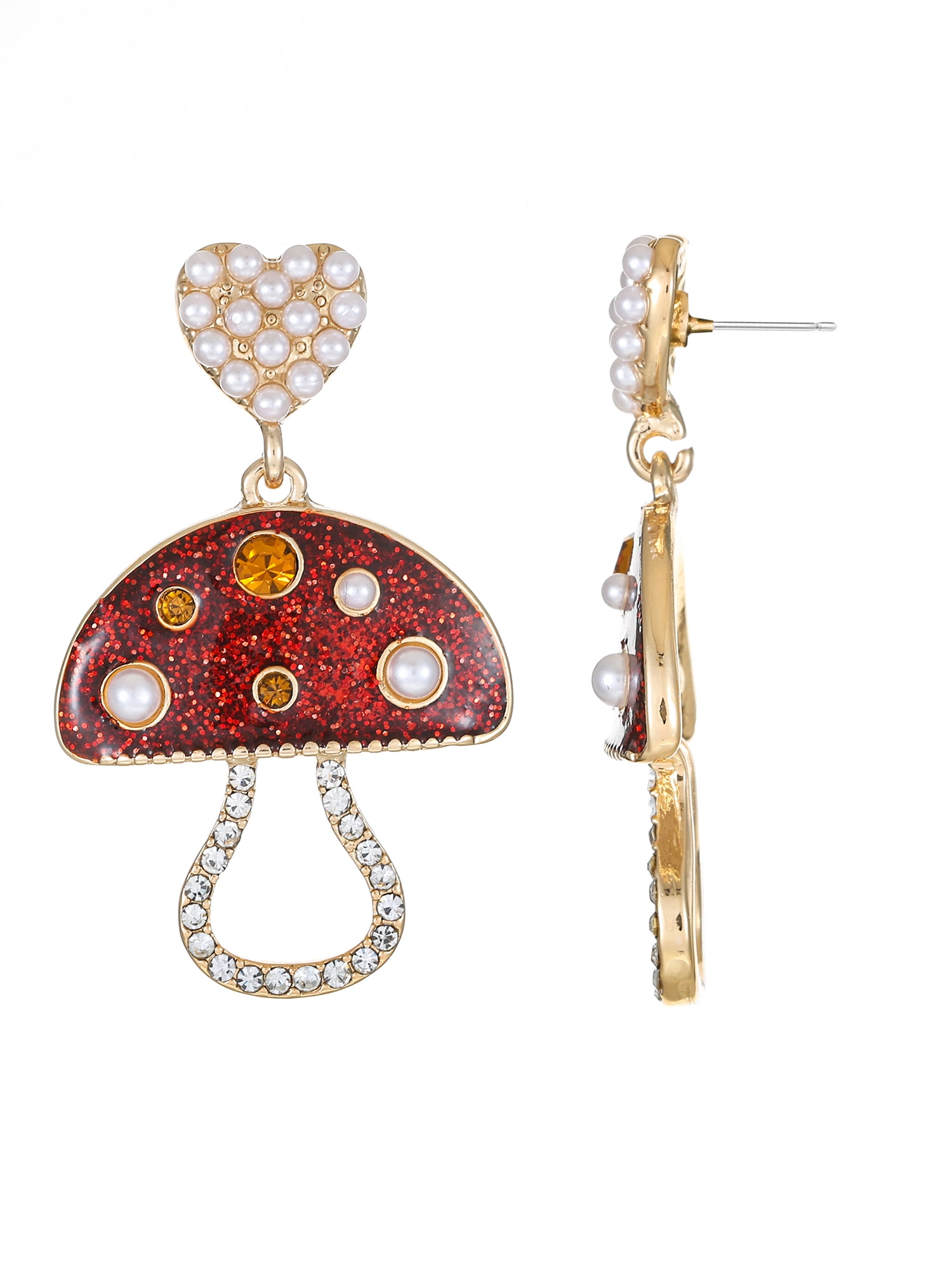 Packed Party Goldtone Love You So Mush Earrings, Female, 1 Pair