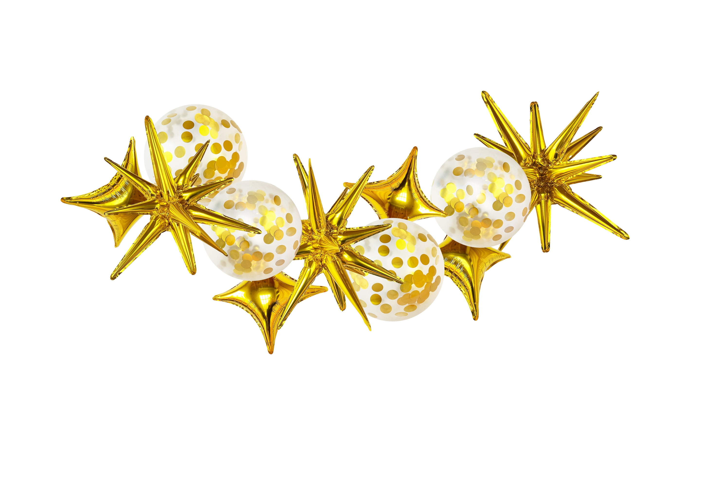 Packed Party "Good AS Gold" Gold Mylar and Confetti Balloon Mixed Balloon Pack