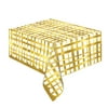 Packed Party "Good As Gold" 84" X 54" Metallic Gold Reversable Table Cover