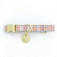 thumbnail image 1 of Packed Party Grid Fashion Dog Collar, Gold, XS, 1 of 8