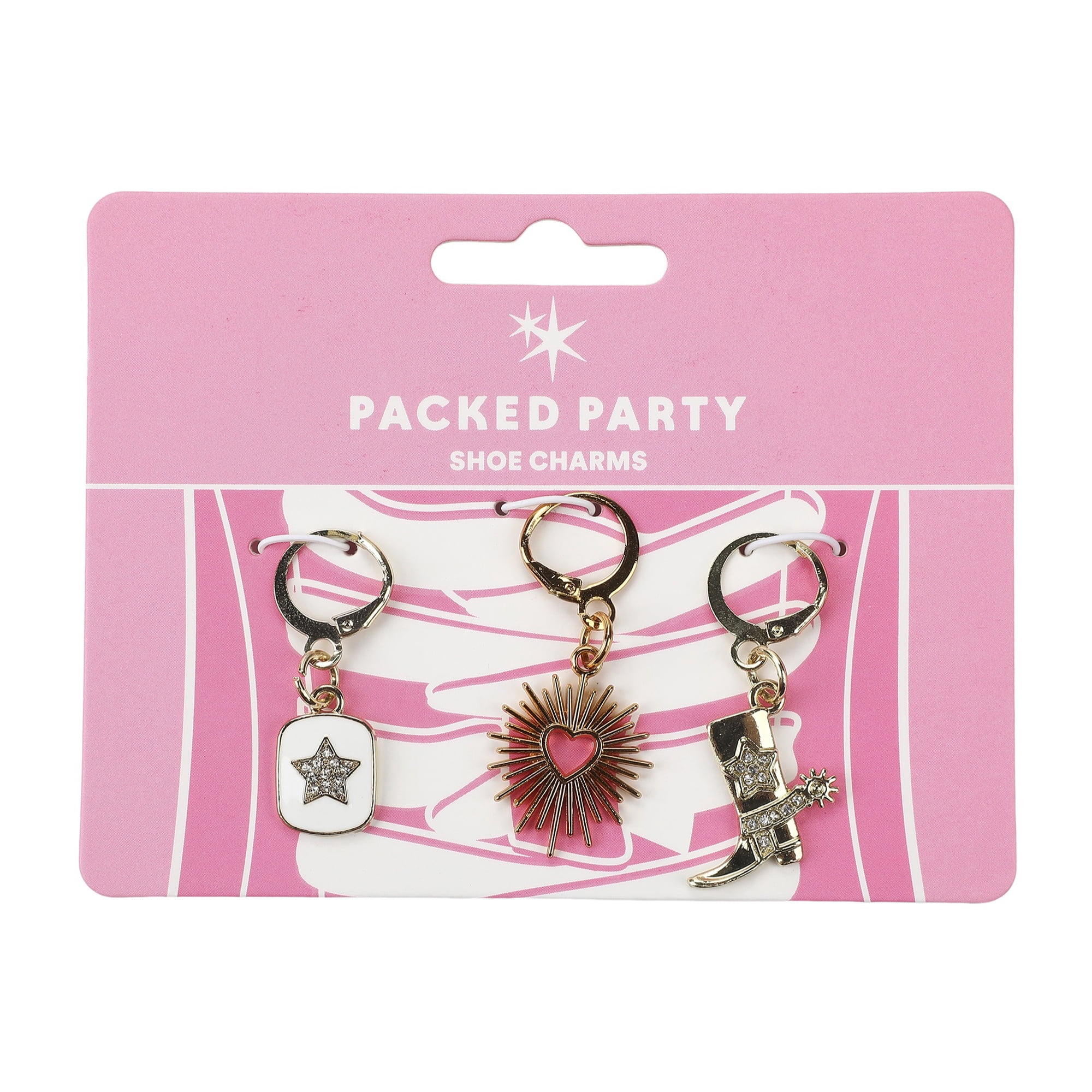 Packed Party Cowgirl Core Shoe Charm Set (3 Piece)