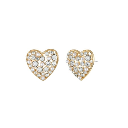 Packed Party Heart Cluster Earrings