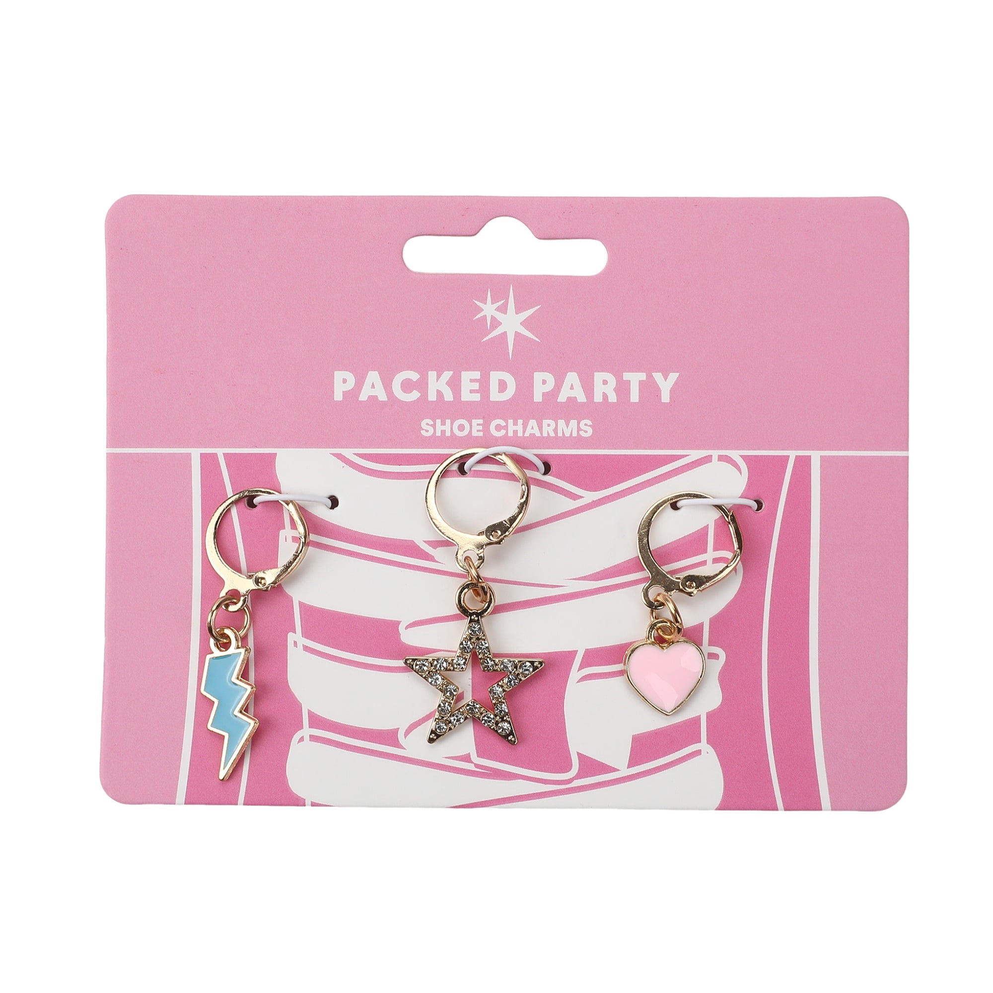 Packed Party Lightning Strikes Shoe Charm Set (3 Piece)