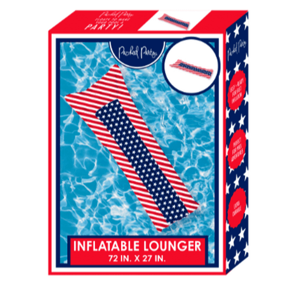 Packed Party Patriotic Lounger