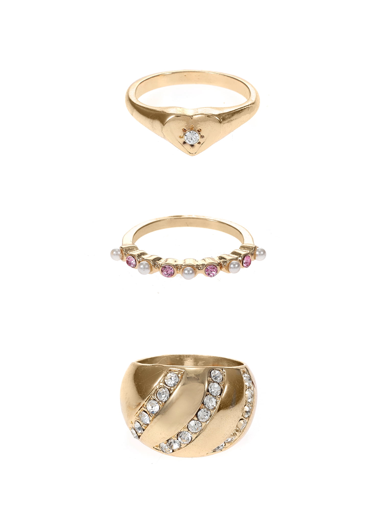 Packed Party Pink and Sparkle Ring Set