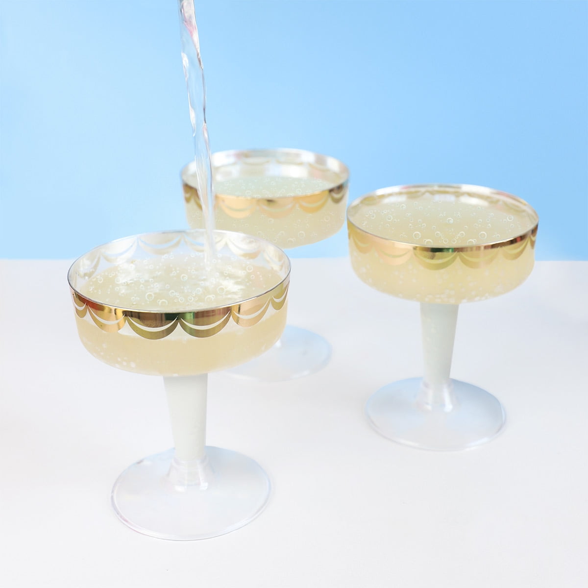 Coupe de Champagne Transparente - Diam 12 x H 16 cm - POMAX