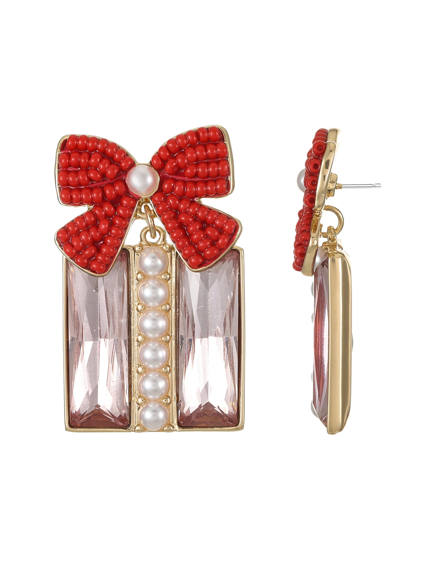 Packed Party Present Bow Earrings