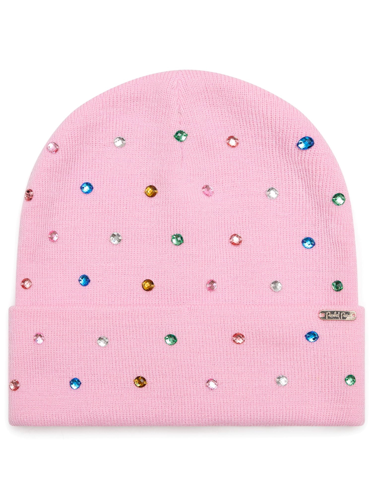 Shine Bright Rhinestone Beanie, Pink
