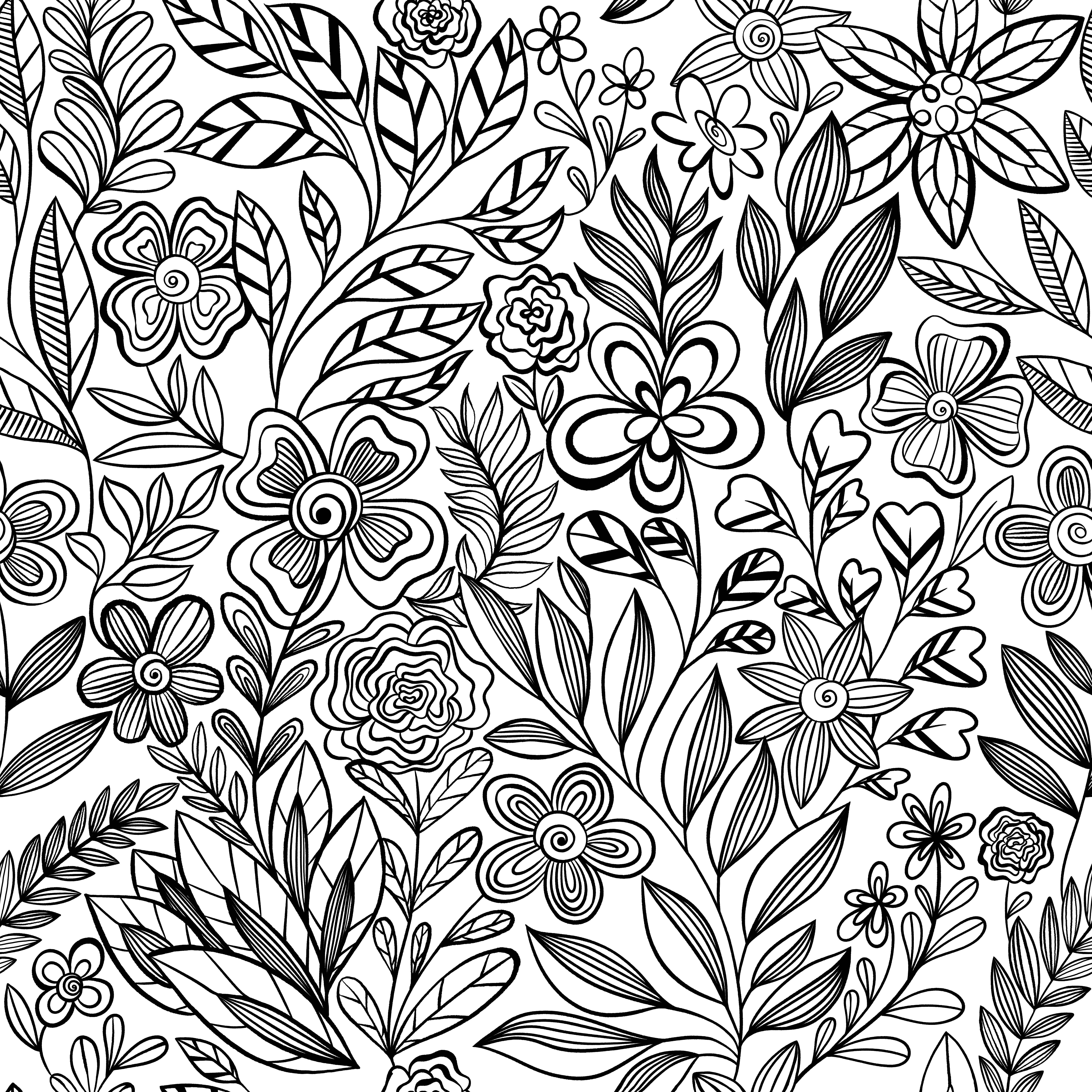 Black and White Floral Peel and Stick Wallpaper