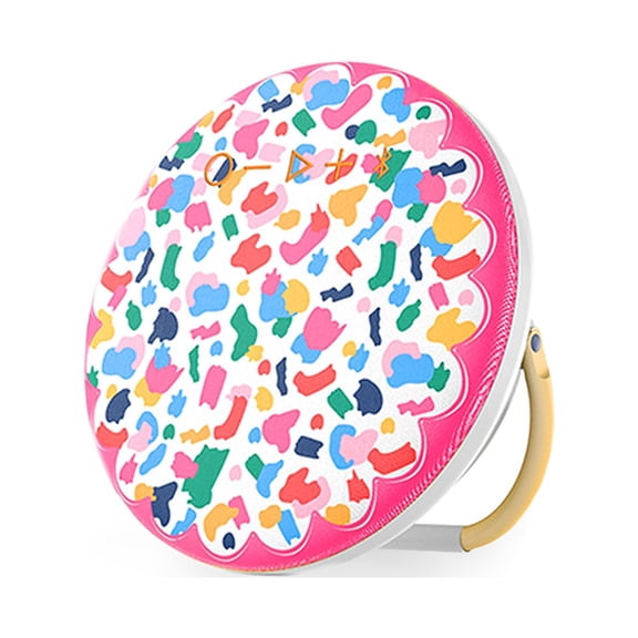 Packed Party "Spot The Fun" Bluetooth Wireless Round Fabric Speaker, IPX4 Water Resistant, Rechargeable Battery