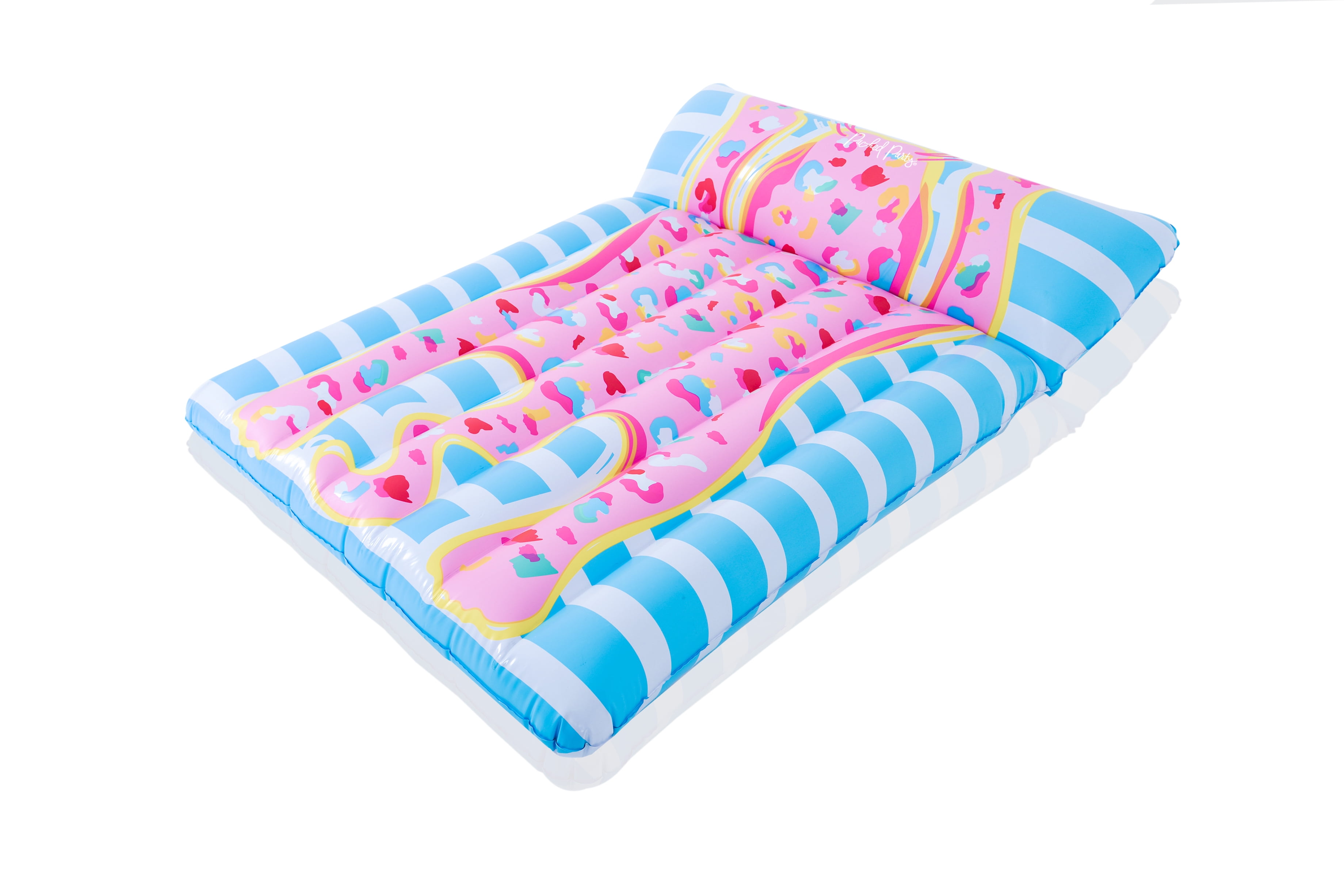 Packed Party 'Spot The Fun' Inflatable Lounger, Pool Float, 62 inch, Multi-Color. Female. Age 14 years +.