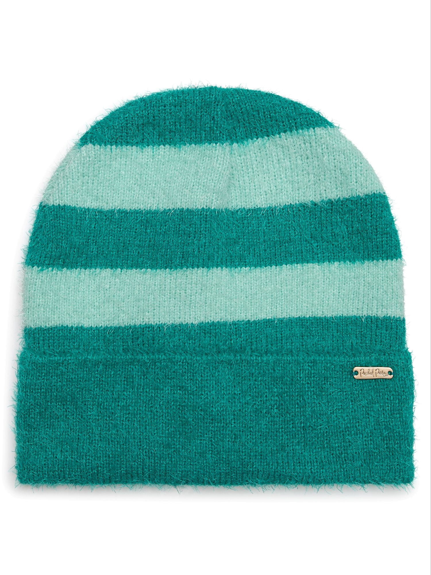 Packed Party Feeling Stripey Beanie, Green