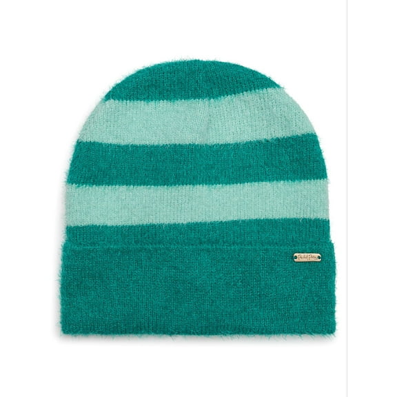 Packed Party Feeling Stripey Beanie, Green