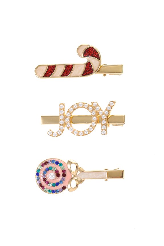 Sweet Joy Hair Clips, Set of 3