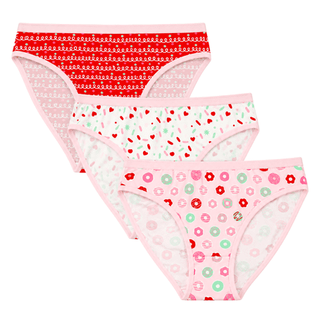 Packed Party Sweet Shop Women's Bikini Underwear Panties 3-Pack, Sizes S-XXL