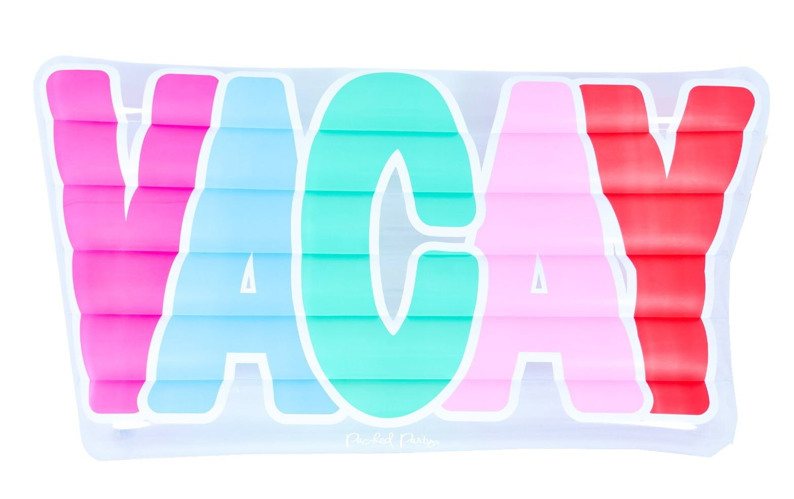 Packed Party Take A Vacay Inflatable Lounger, Pool Float, 70 inch, Multi-Color, Female, Age Group14+.