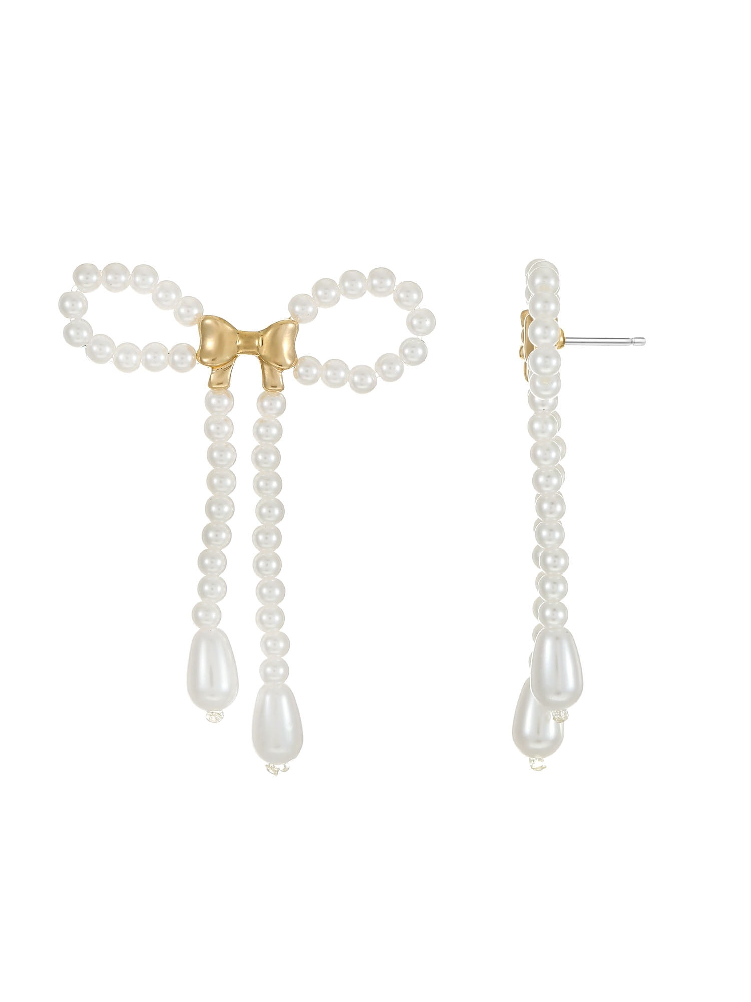 Tied with a Bow Pearl Earrings